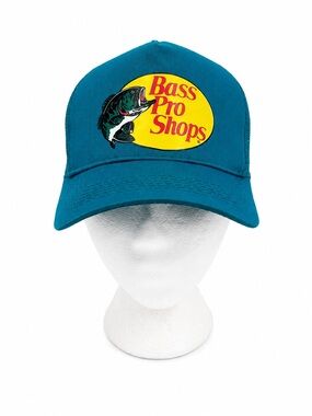 Bass Pro Shops Teal Trucker Hat – Gone Fishing – Snapback